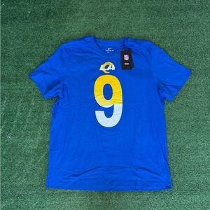 Nike Los Angeles Rams Matthew Stafford T Shirt Mens XL Blue #9